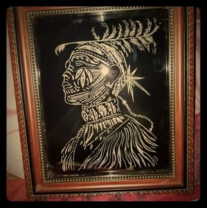 Glass etching  by hand